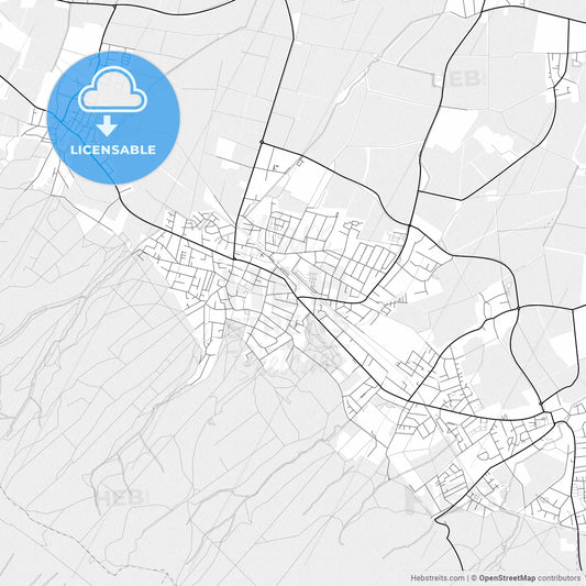 Vector PDF map of Barsinghausen, Germany