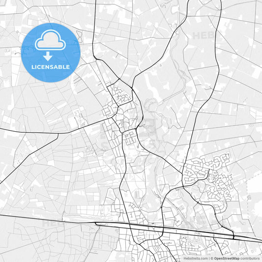 Vector PDF map of Hellendoorn, Netherlands