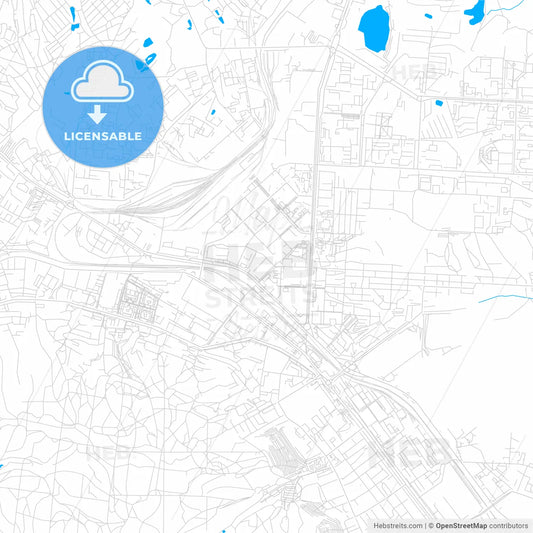 Saratov, Russia bright two-toned vector map