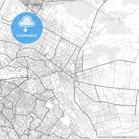 Vector PDF map of Croix-des-Bouquets, Haiti