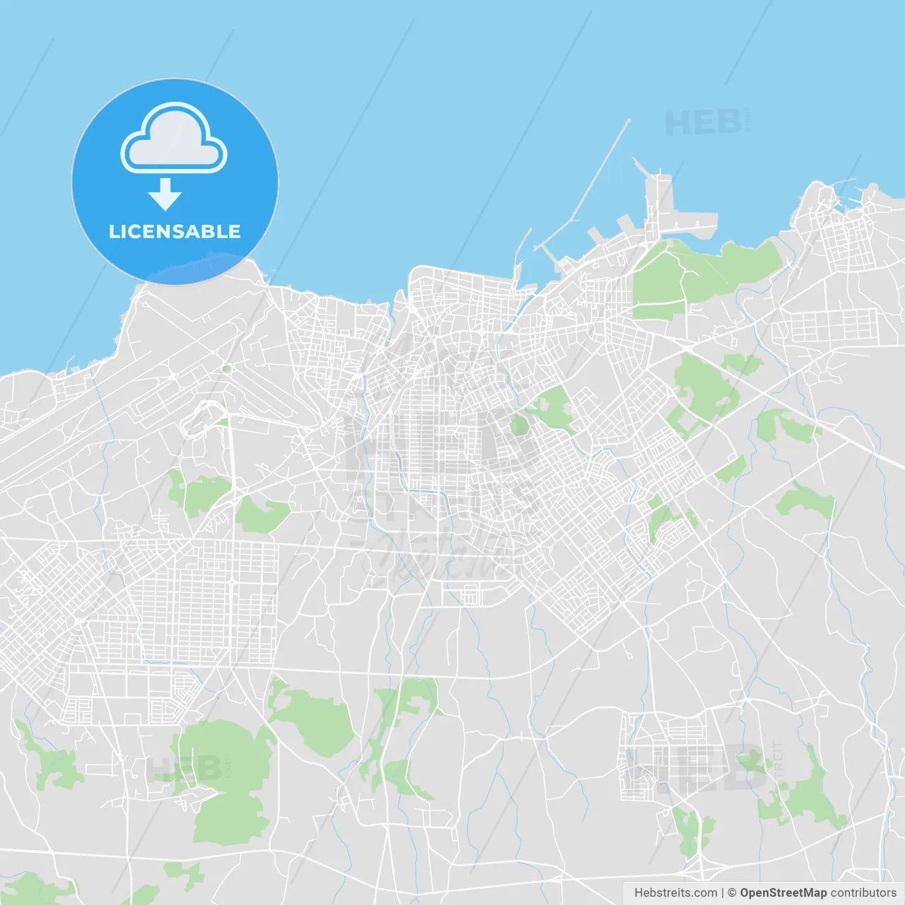 Printable map of Jeju, South Korea