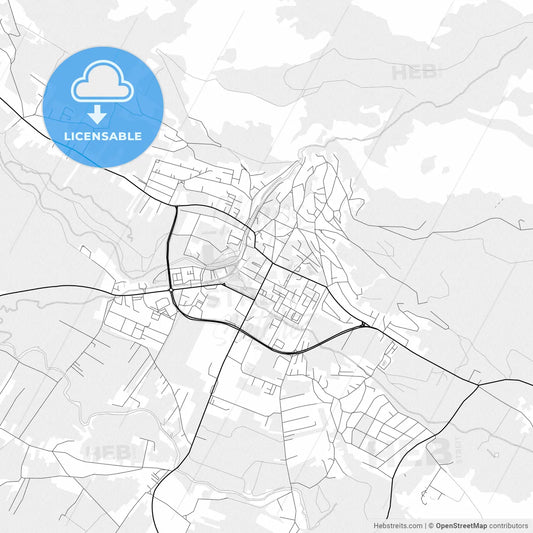 Vector PDF map of Livno, Bosnia and Herzegovina