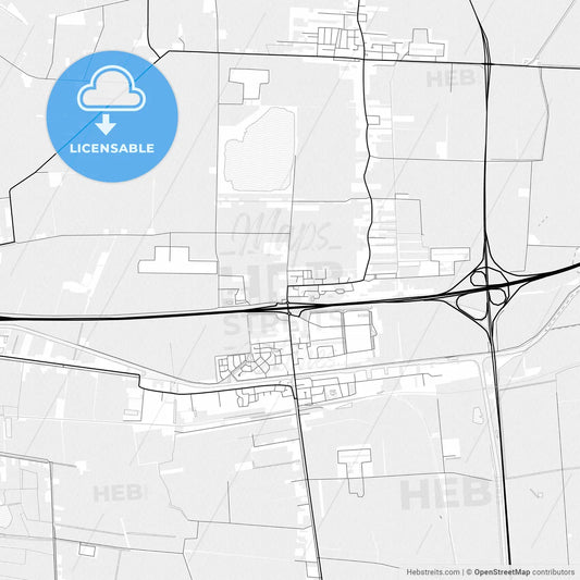Vector PDF map of Midden-Groningen, Netherlands