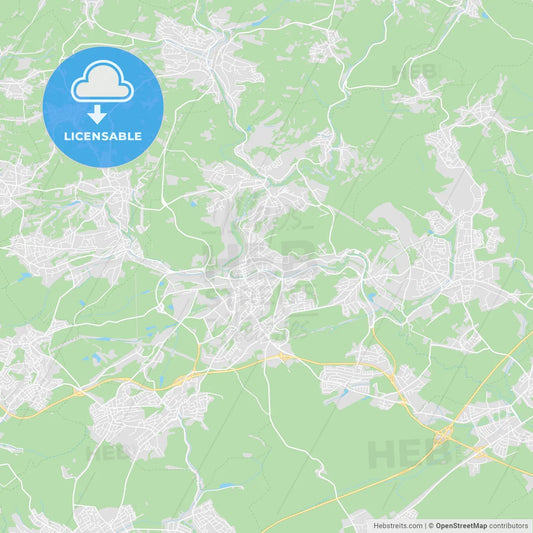 Neunkirchen, Germany printable street map