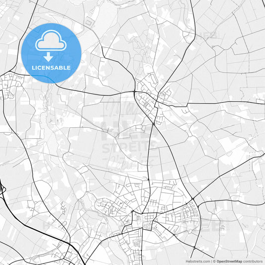 Vector PDF map of Nettetal, Germany