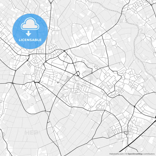 Vector PDF map of Heinsberg, Germany