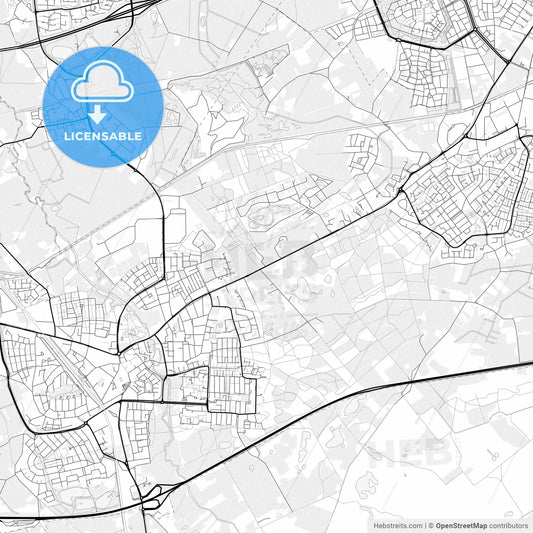 Vector PDF map of Geldrop-Mierlo, Netherlands