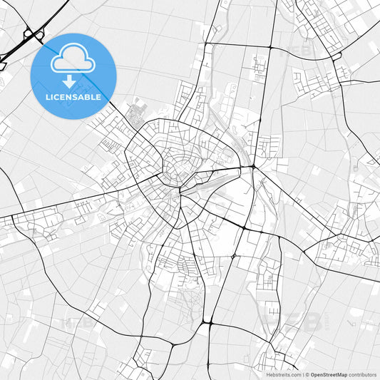 Vector PDF map of Euskirchen, Germany