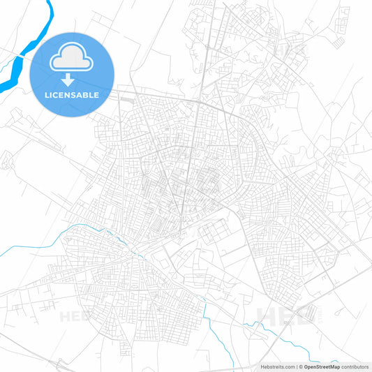 Batman, Turkey bright two-toned vector map