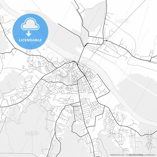 Vector PDF map of Brčko, Bosnia and Herzegovina