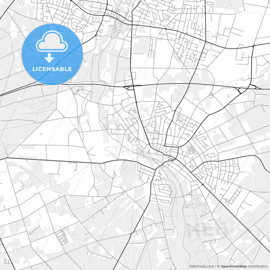 Vector PDF map of Gronau (Westf.), Germany