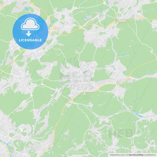 Sankt Ingbert, Germany printable street map