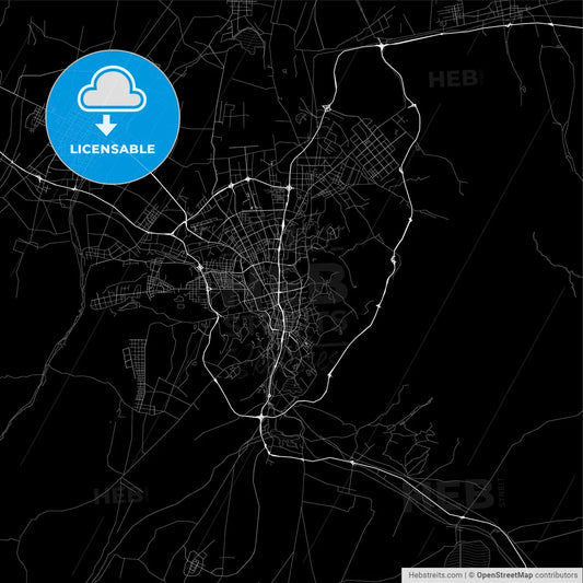 Area map of Ürümqi, China, Province Xinjiang