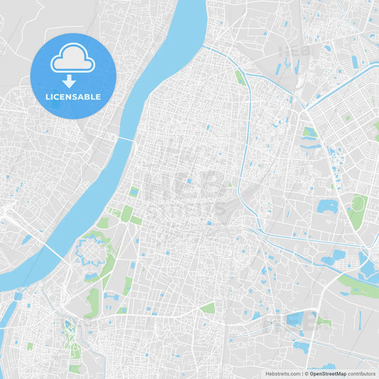 Printable map of Kolkatta, India