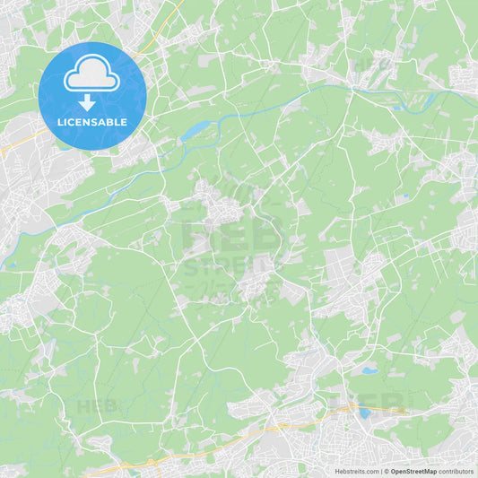 Huckelhoven, Germany printable street map