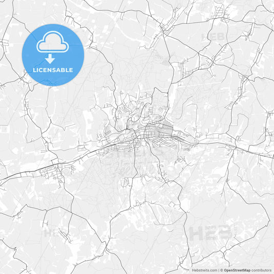 Zlín light vector map
