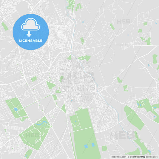 Printable map of Marrakech, Morocco