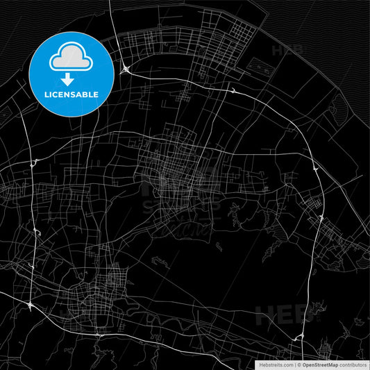 Area map of Cixi, China, Province Zhejiang