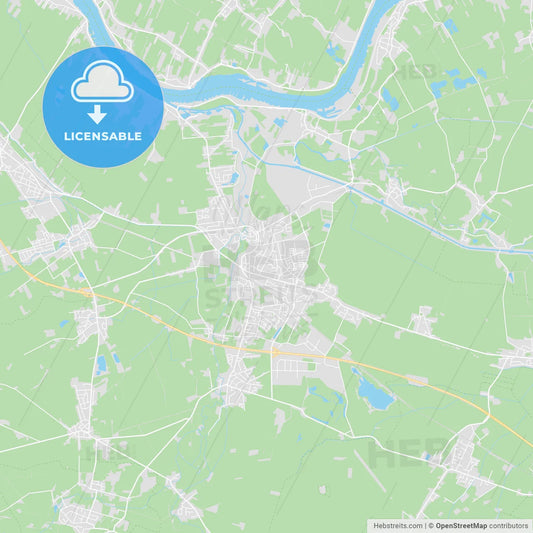 Winsen (Luhe), Germany printable street map