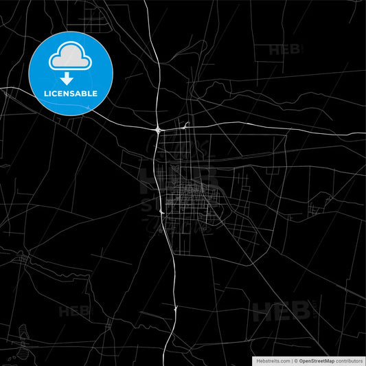 Area map of Suzhou, China, Province Anhui