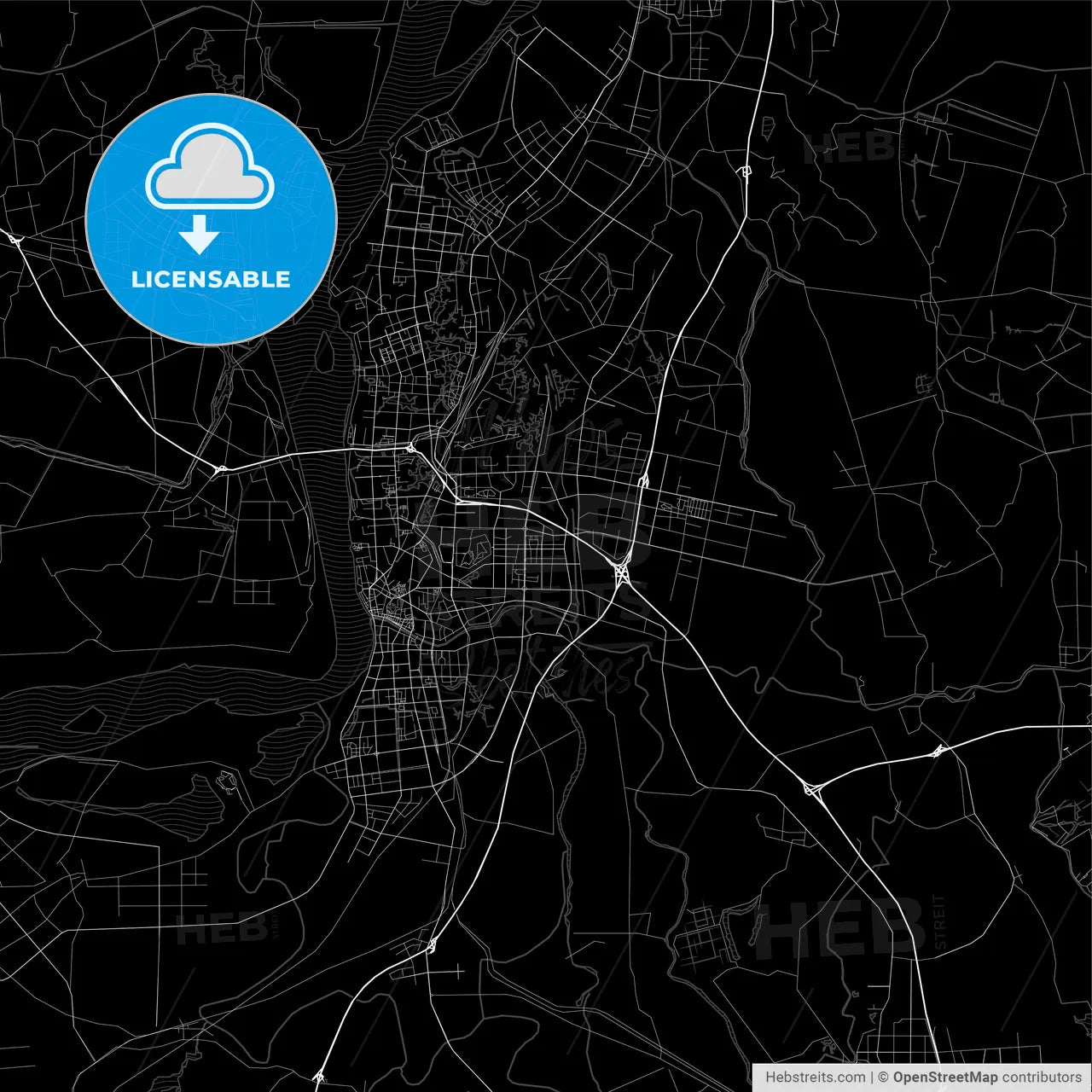 Area map of Wuhu, China, Province Anhui