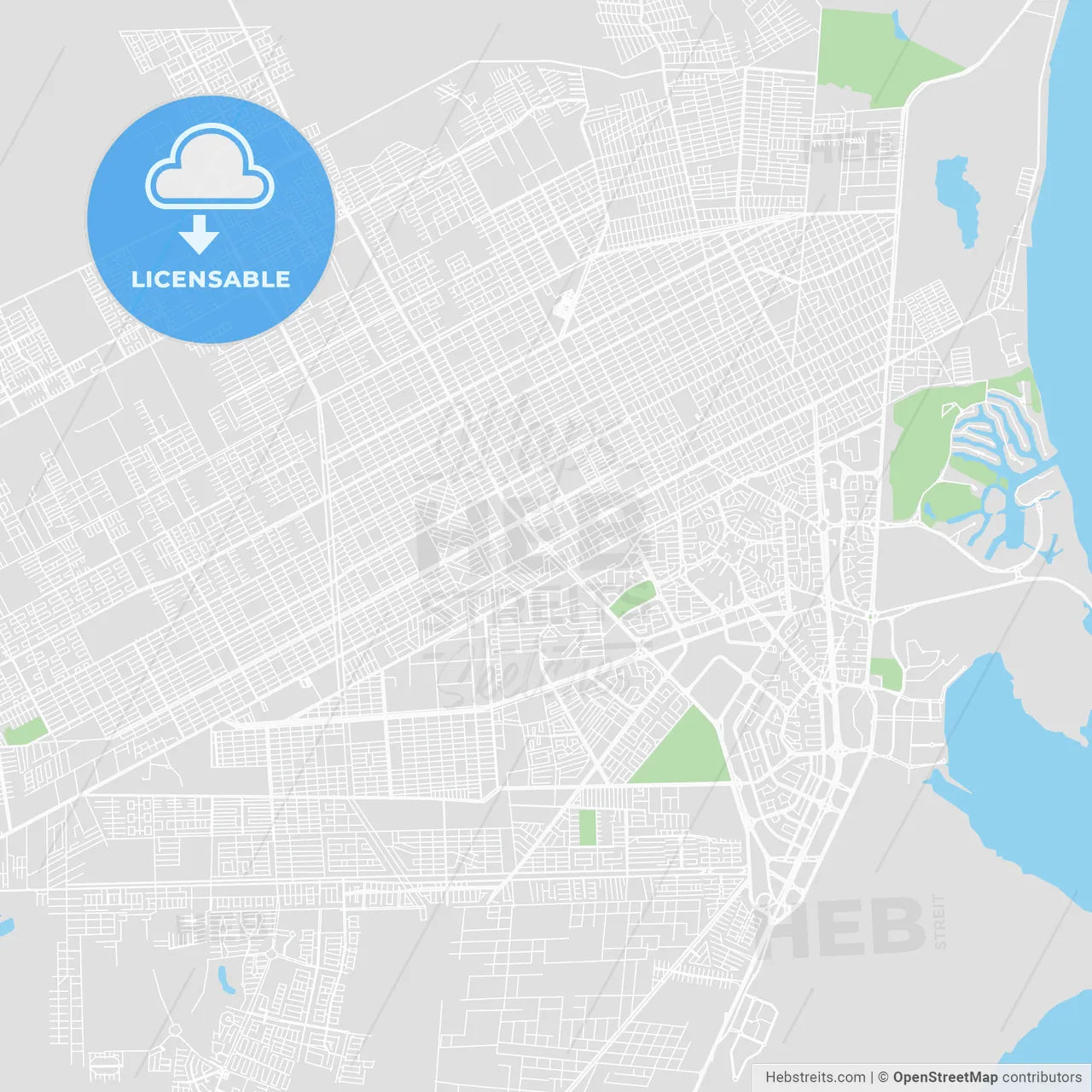 Printable map of Cancún, Mexico