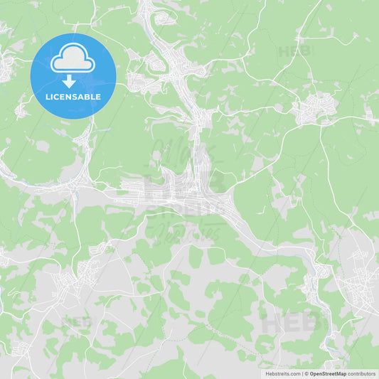Albstadt, Germany printable street map