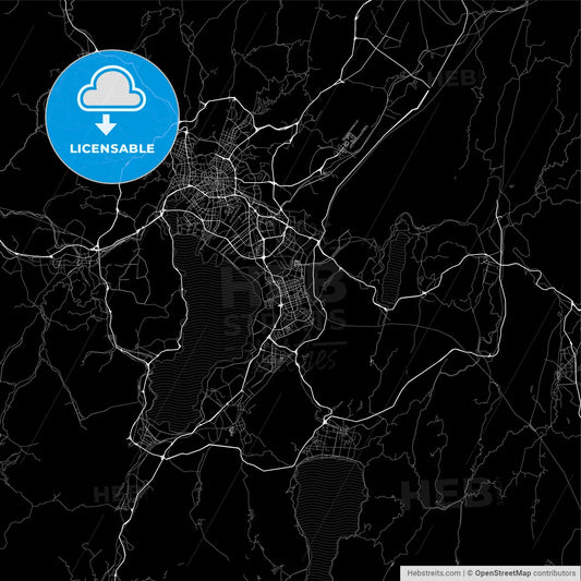 Area map of Kunming, China, Province Yunnan