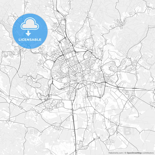 Brno light vector map