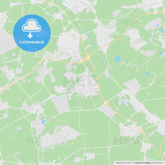 Kerpen, Germany printable street map