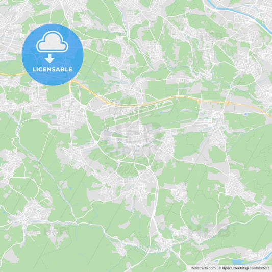 Filderstadt, Germany printable street map