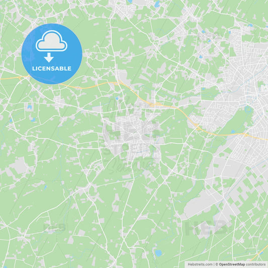 Ganderkesee, Germany printable street map