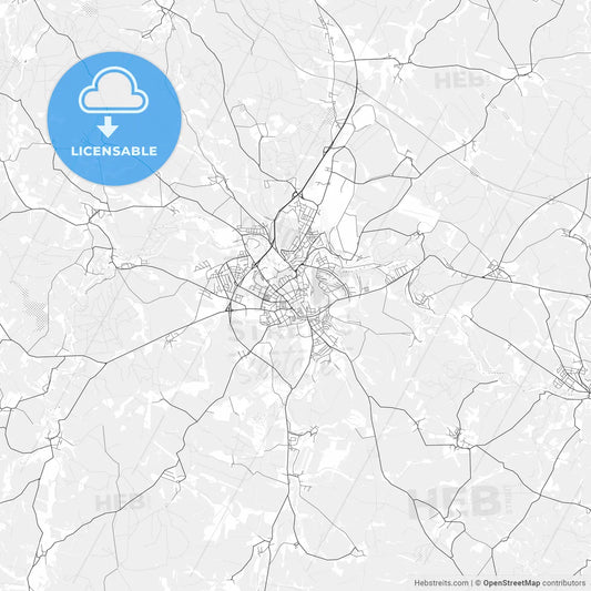 Jihlava light vector map