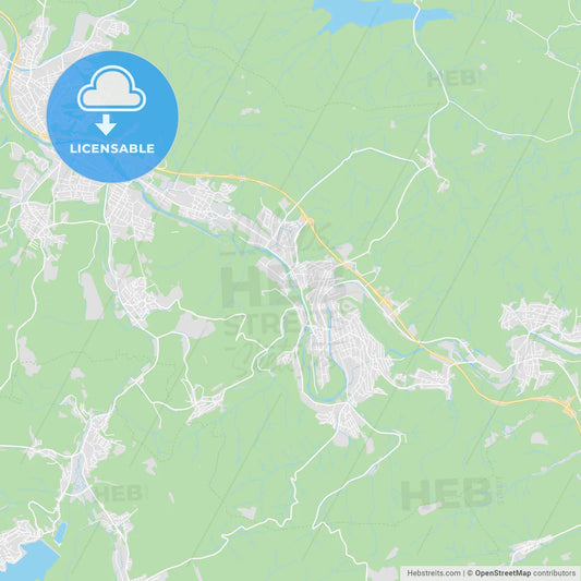 Arnsberg, Germany printable street map