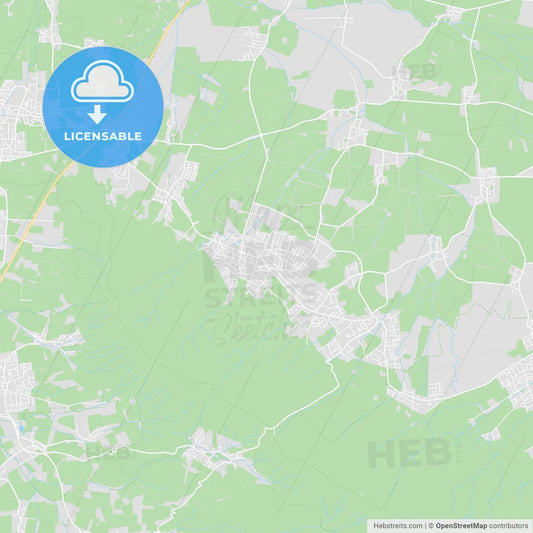Barsinghausen, Germany printable street map