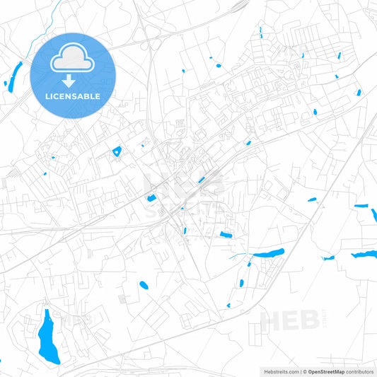 Odintsovo, Russia bright two-toned vector map