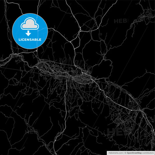 Area map of Lanzhou, China, Province Gansu
