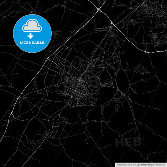 Area map of Anshan, China, Province Liaoning