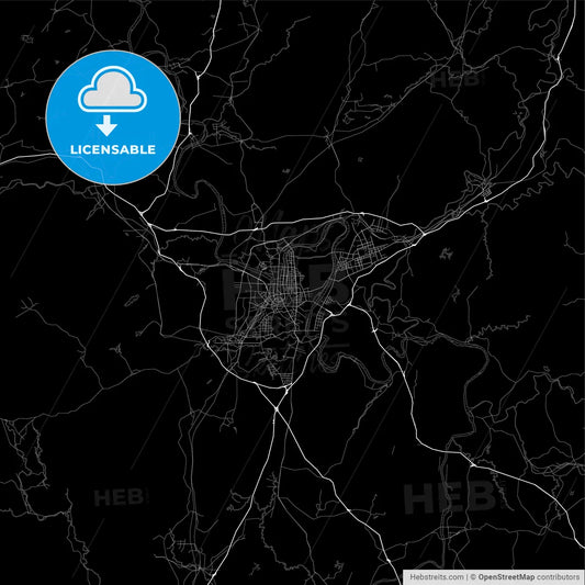 Area map of Liuzhou, China, Province Guangxi