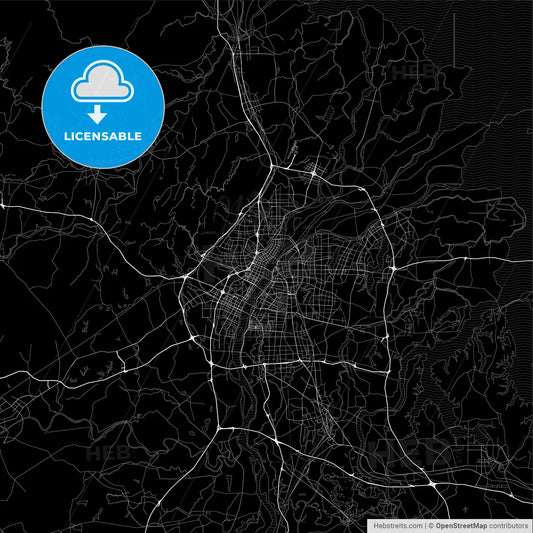Area map of Nanchang, China, Province Jiangxi