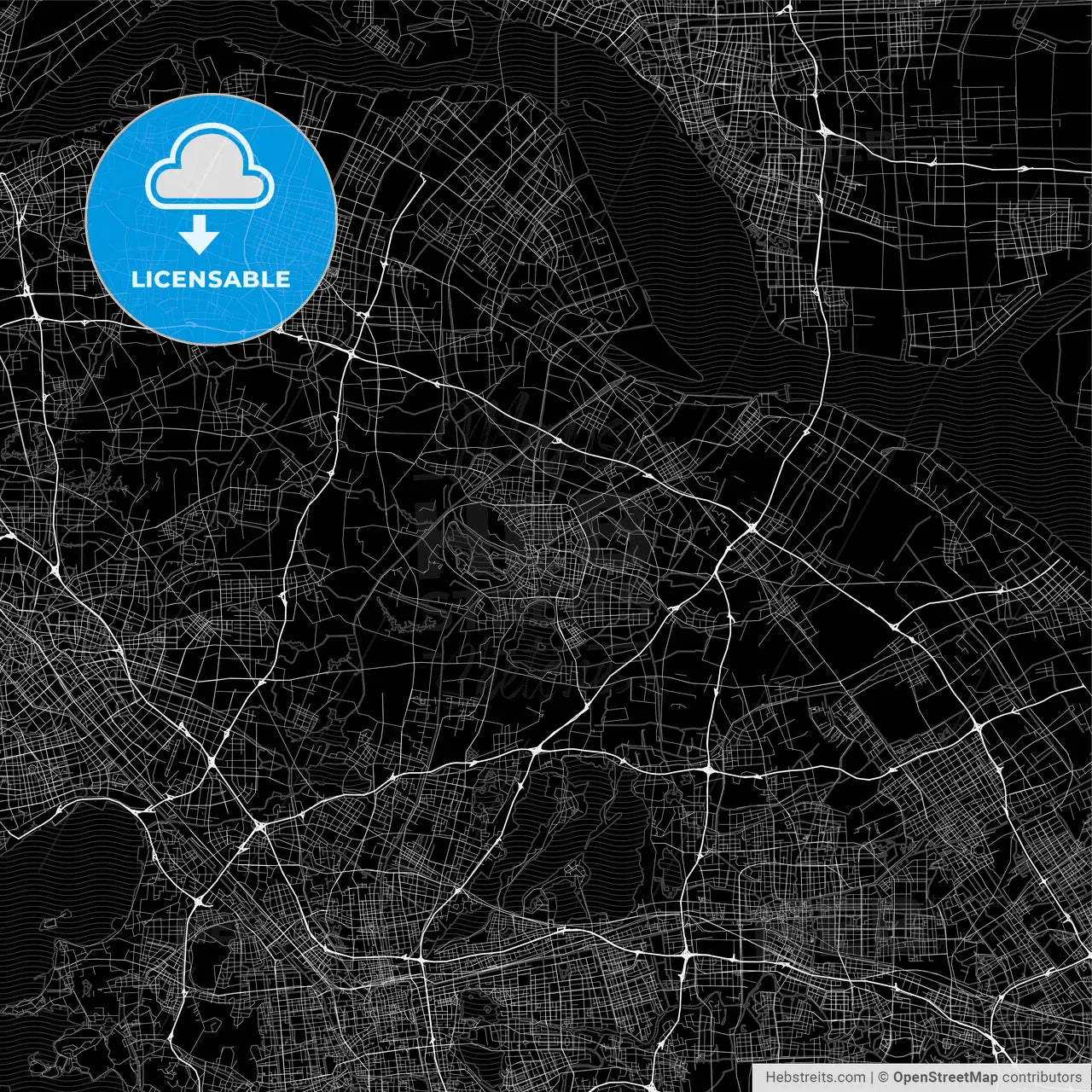 Area map of Changshu, China, Province Jiangsu