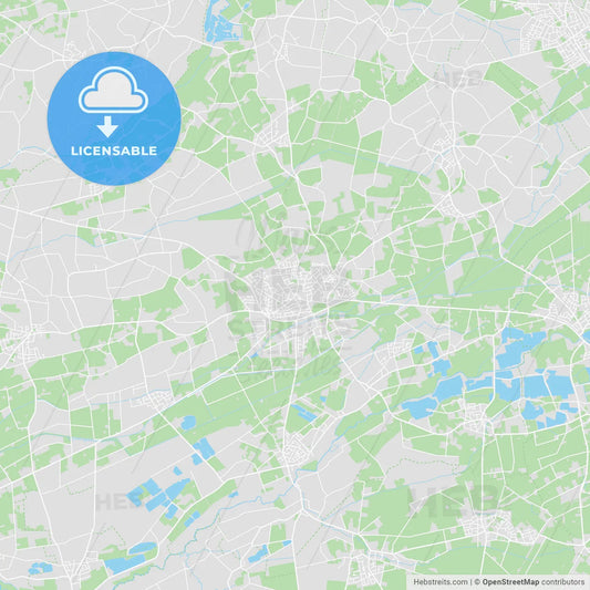 Delbruck, Germany printable street map