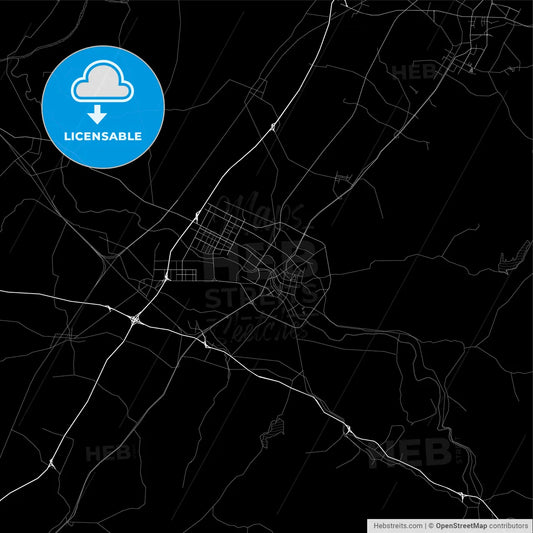 Area map of Haicheng, China, Province Liaoning