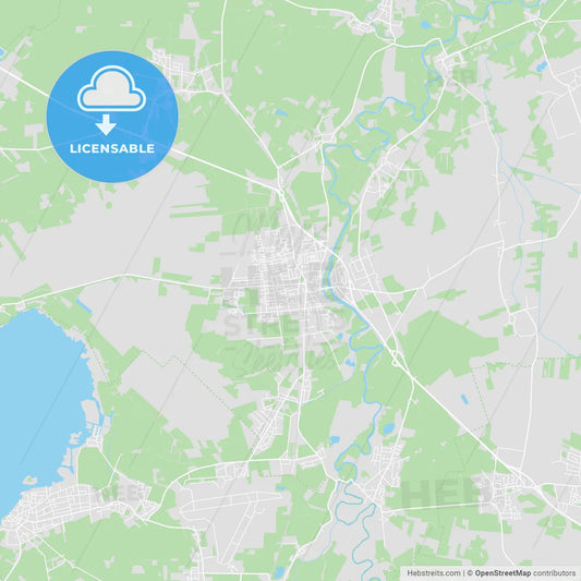 Neustadt am Rubenberge, Germany printable street map