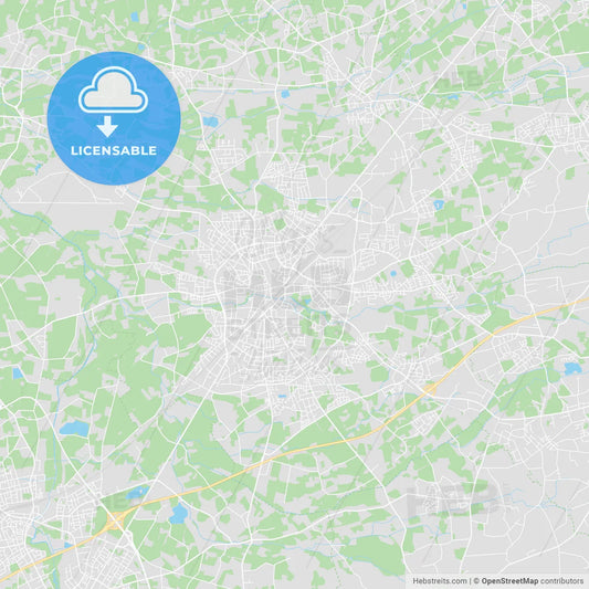 Gutersloh, Germany printable street map