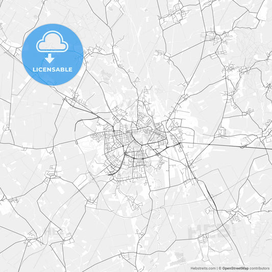 Olomouc light vector map