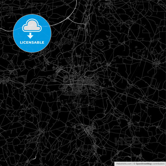 Area map of Pardubice, Czech Republic
