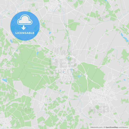 Steinfurt17, Germany printable street map