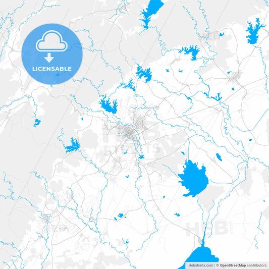 Rich detailed vector map of Pinar del Río, Pinar del Río, Cuba