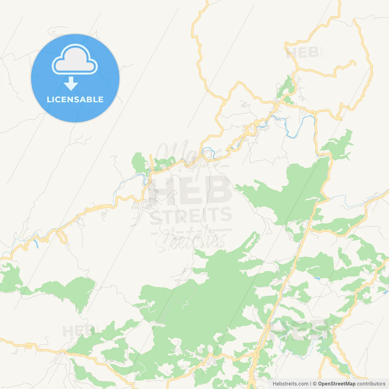 Printable street map of Sao Jose do Rio Preto, Brazil